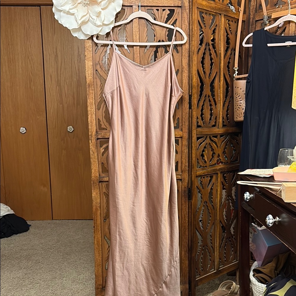 ARULA Blush Pink Maxi Dress